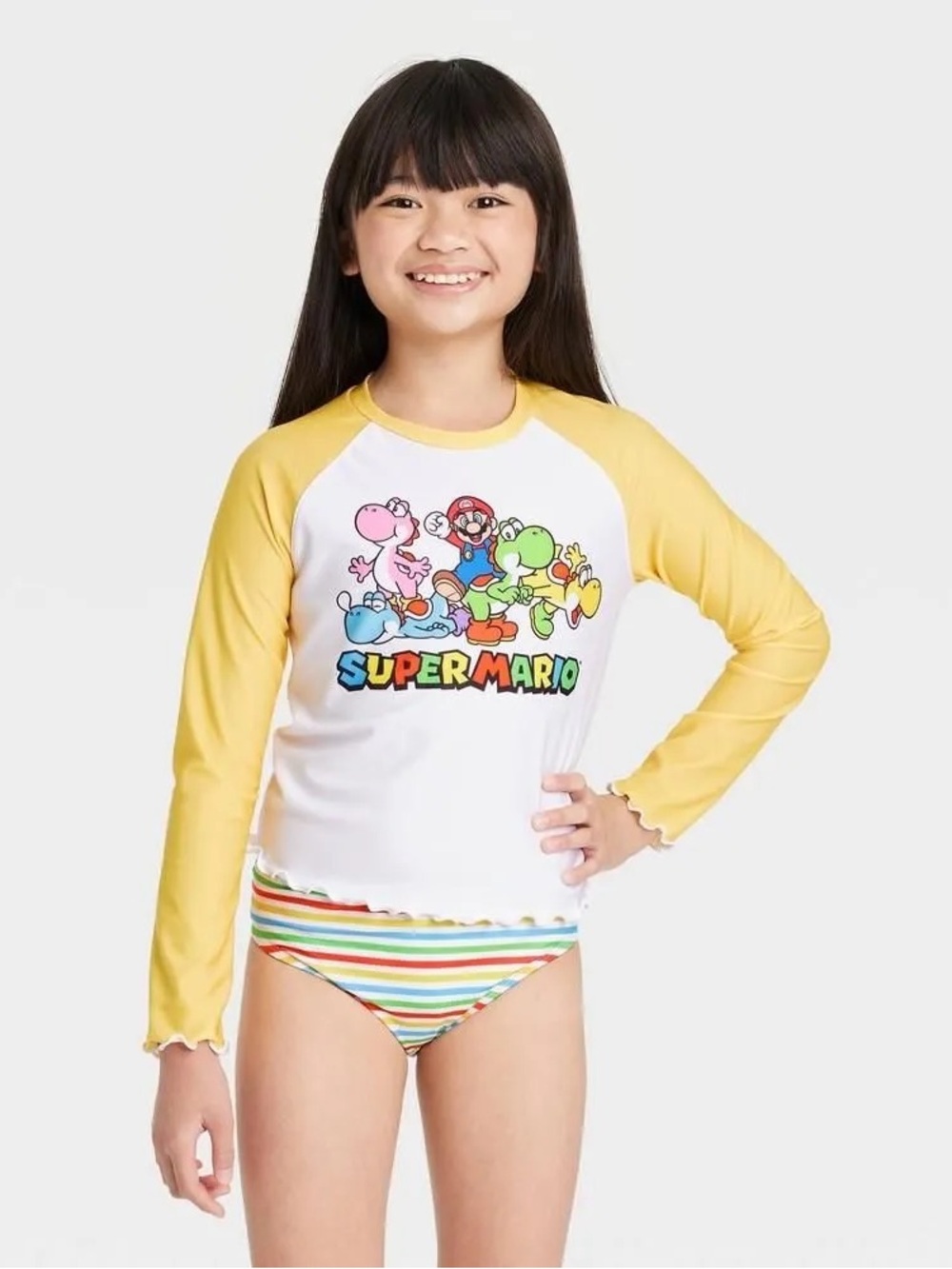 Nintendo Super Mario Rashguard Swim Set